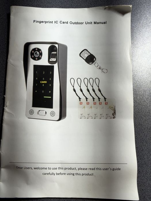 Wideodomofon z odciskiem lini papilarnych