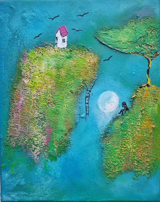 Obraz olejny 24x30 faktura farby RÓŻNE