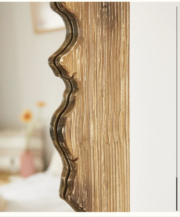 Espelho de Chão/Parede em Madeira Maciça – Ideal para Hall ou Quarto
