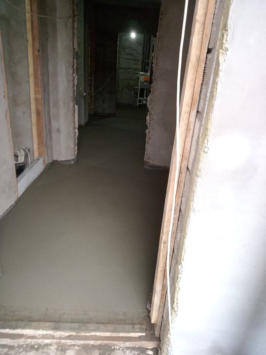 Полусухая стяжка/ Машинна стяжка.Стяжка підлоги.Стяжка пола.