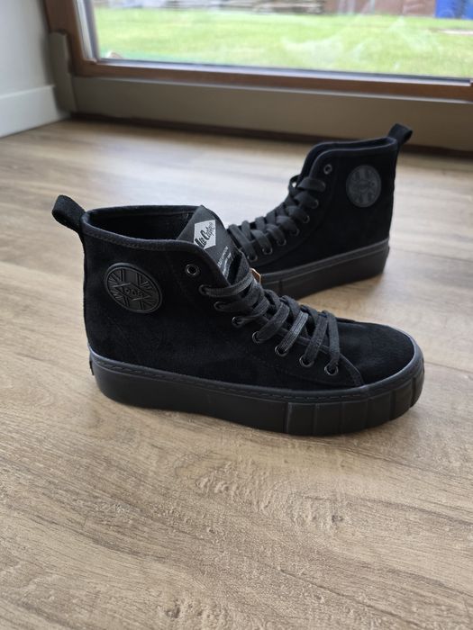 Lee Cooper Trampki na Platformie Wysokie Czarne Rozmiar 37 -23 cm  Szybka Wysyłka!
