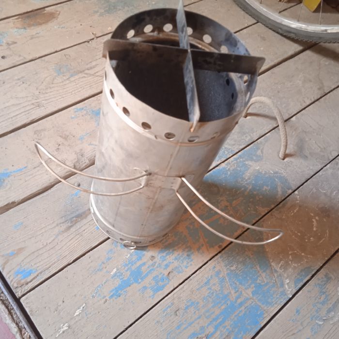 Туристическая портативная винтажная  газовая печь и дровяная