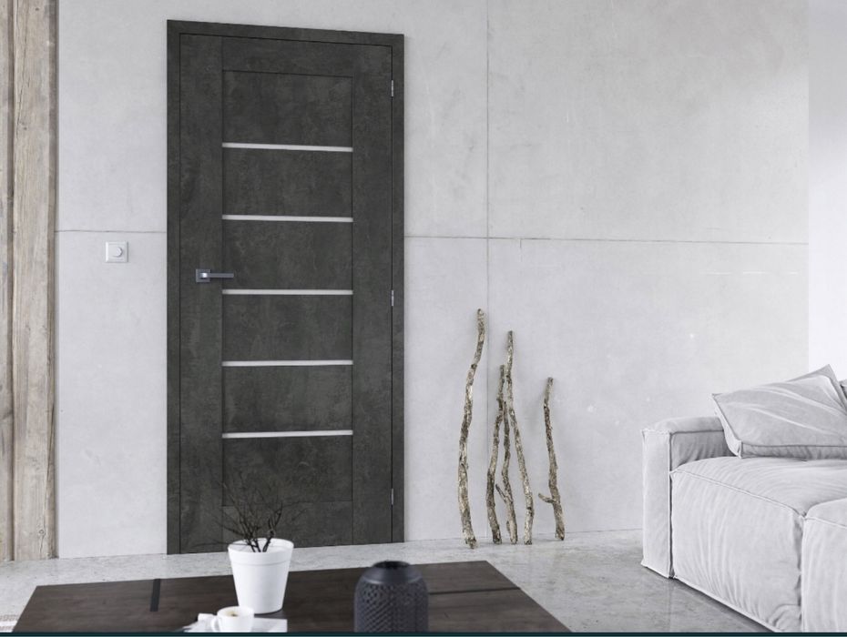 Drzwi wewnętrzne Chicago Windoor z szybkami Przylgowe bezprzylgowe