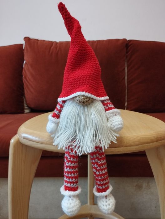 Новорічні іграшки- гноми крючком HandMade