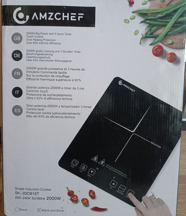 Плита індукційна Amzchef SK-20CB16