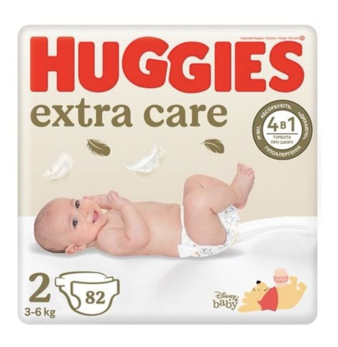 Памперси Huggies extra care розмір 2