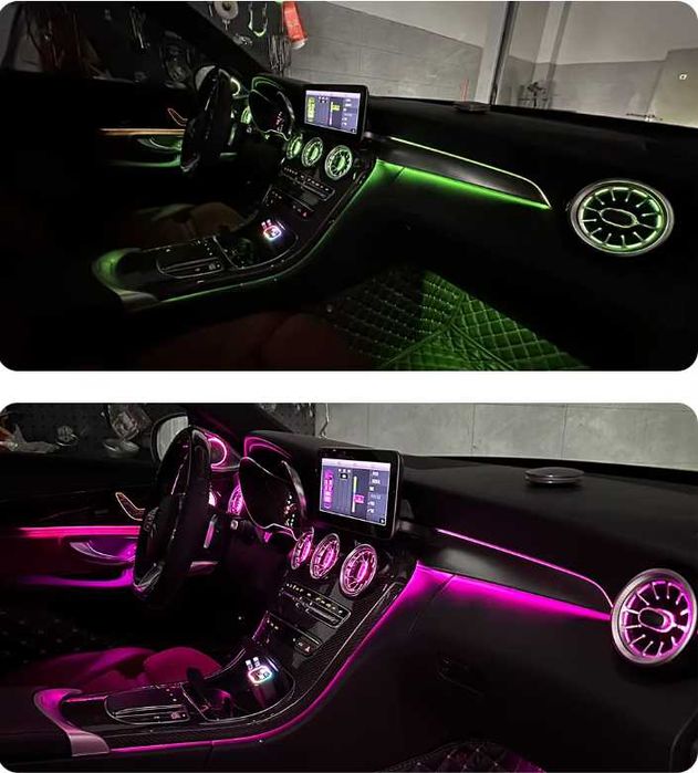 Kit 64-cores Luz Ambiente para Mercedes Classe-C