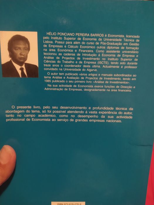 análise de projetos de investimentos livro Hélio Barros --portes envio incluídos no preço