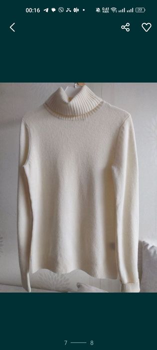 Кашеміровий гольф светр кашемировый свитер гольф шерстяной