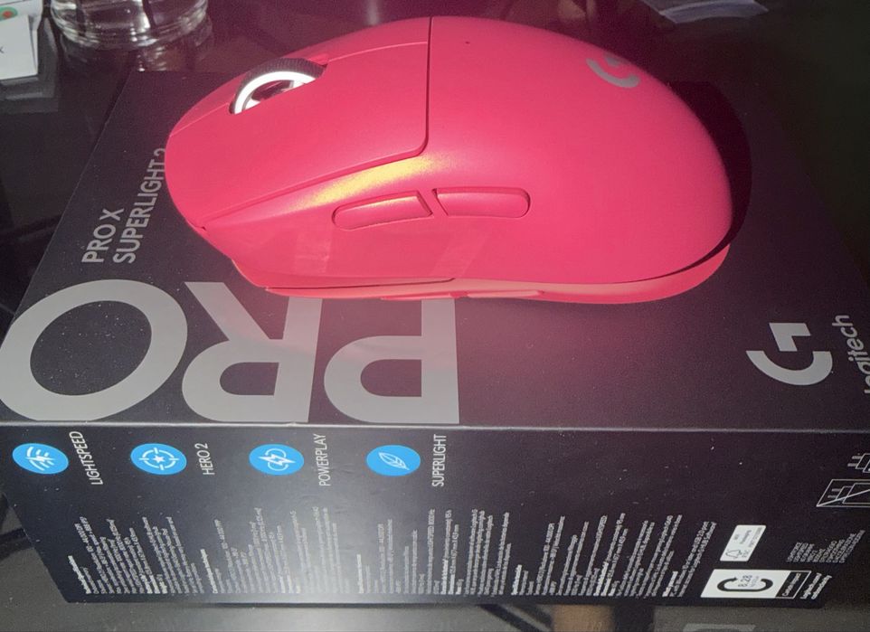 Logitech G PRO X SUPERLIGHT 2 Magenta — мишка для кіберспорту