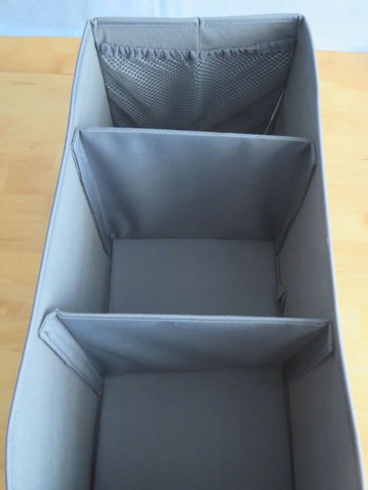 Caixa e mala de acessórios p/ automóvel, ideal viagem c/ criança