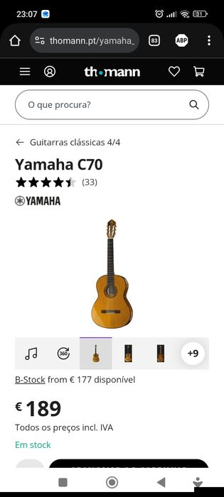 C70 yamaha  violão nylon