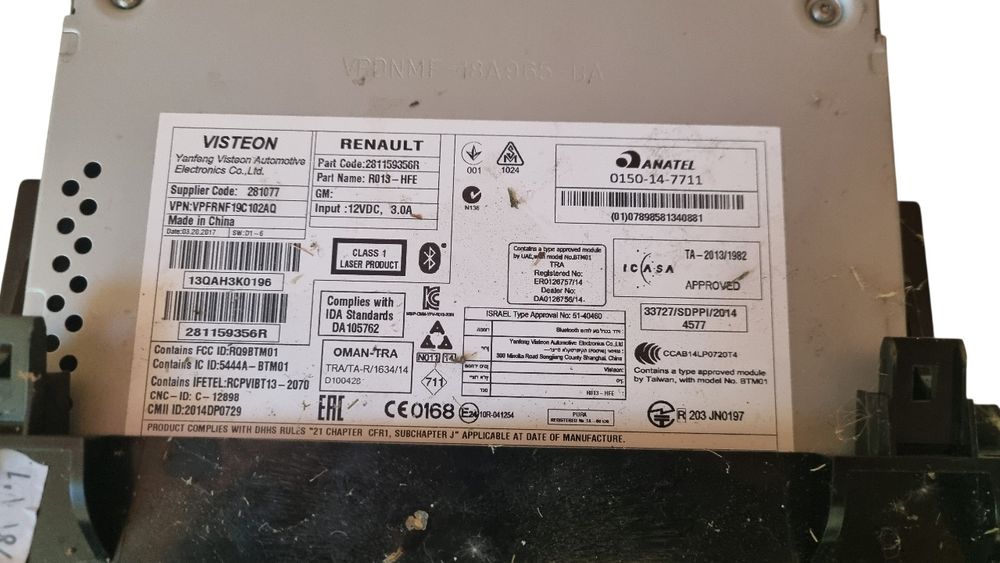 Radio CD radioodtwarzacz Renault Kadjar Oryginalny