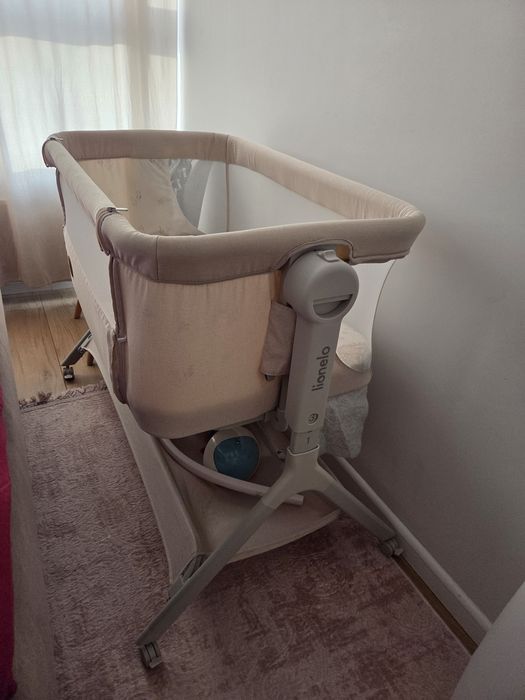 Łóżeczko lionelo leonie plus, materac, ochraniacz