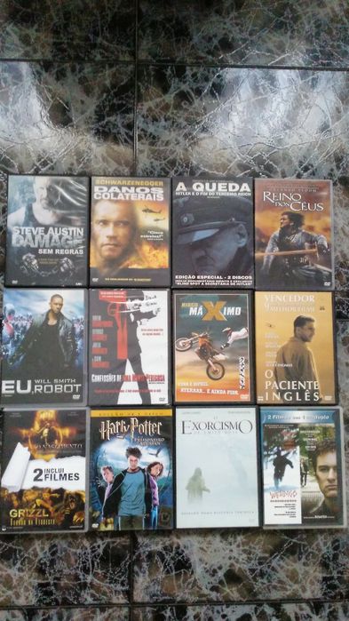 60 DVDs originais 3 euros cada
