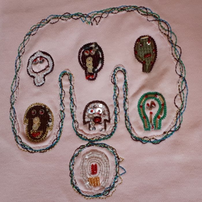 Bluzka haft koraliki 100% bawełna