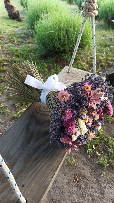 Лаванда _букет из сухоцветов_букет з сухоцвітів