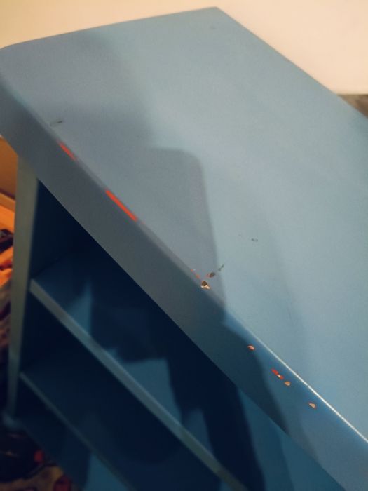 Niebieski Regał Szafka na zabawki Ikea Mammut