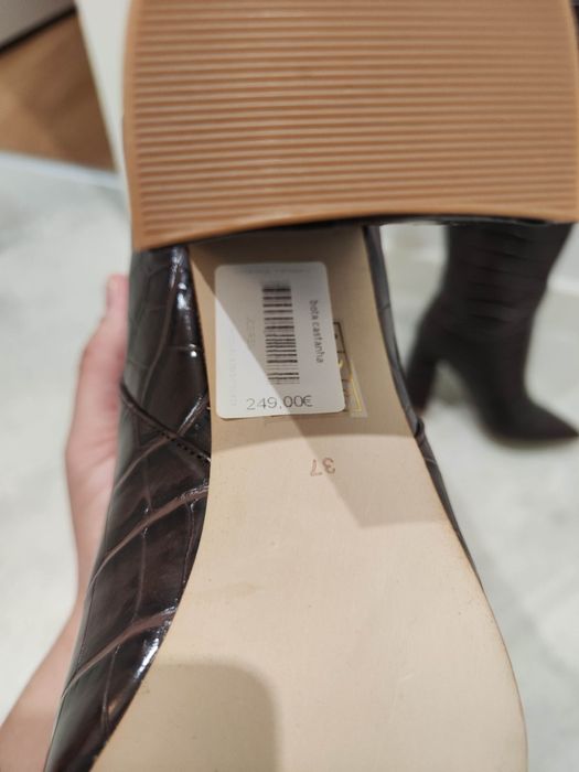 Jeffrey Campbell Siren (bota em pele NOVA)