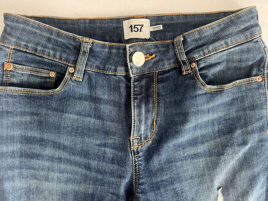 Jesnsy skinny 157 rozmiar S niebieskie granat