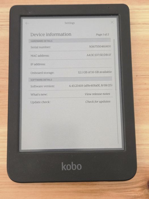 Kobo Clara Colour