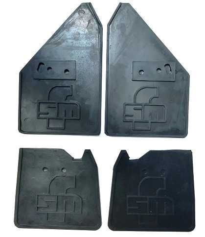 **Fiat 126p FSM Chlapacze gumowe Błotochron - KOMPLET PRZÓD TYŁ