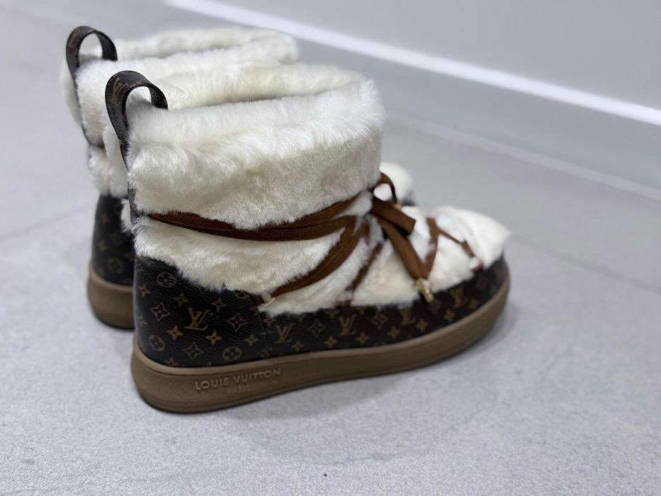 Louis vuitton sniegowce buty zimowe z futrem LV