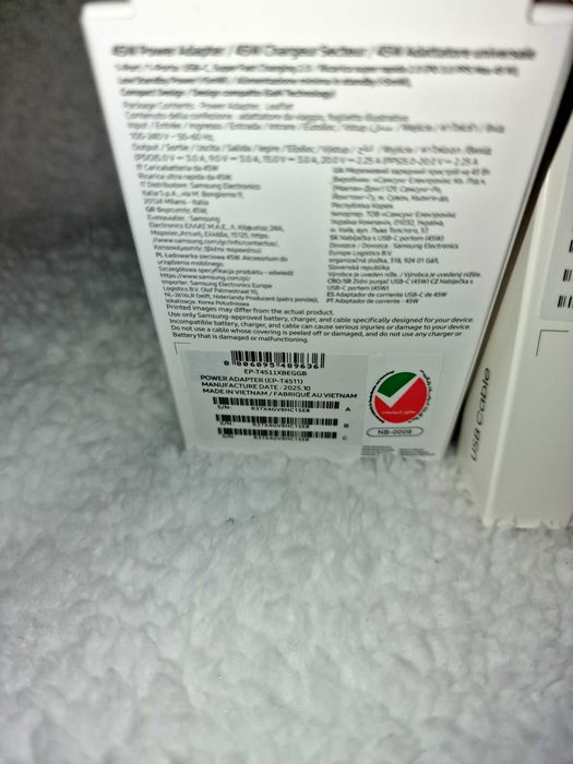 Samsung – Zestaw Ładowania 45W + Kabel USB-C 5A (1 m)