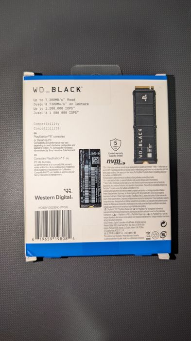 SSD накопичувач Wd SN850P 2TB NVMe (WDBBYV0020BNCWRSN)