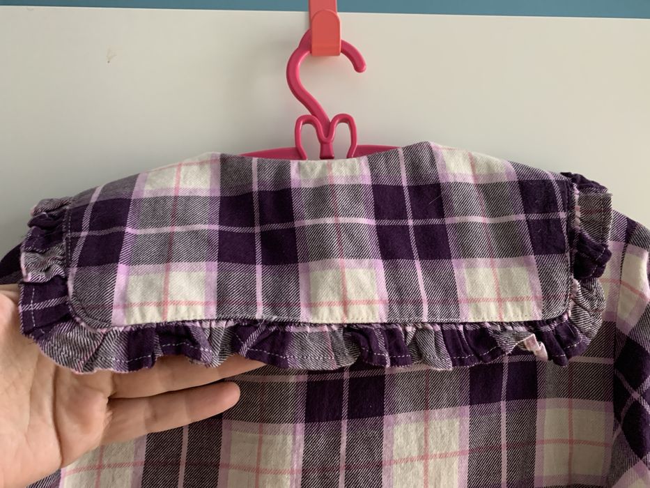 Bluzka elegancka z kołnierzykiem H&M r.140