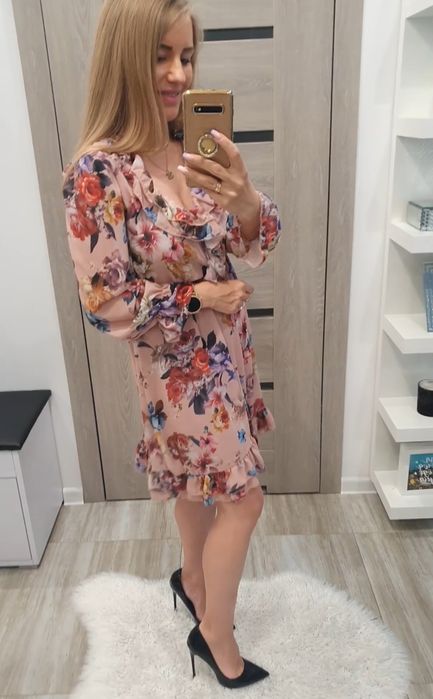 Sukienka Kwiaty Róż OS0090