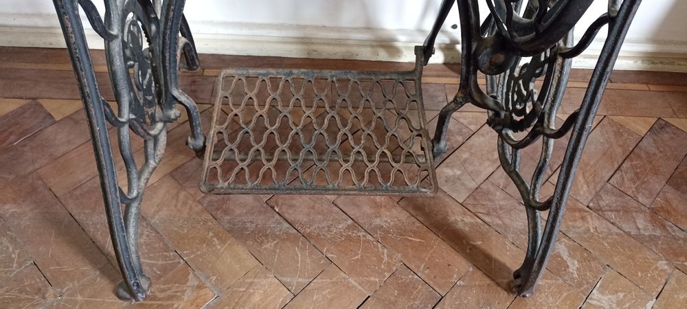 base pés suporte máquina singer antiga