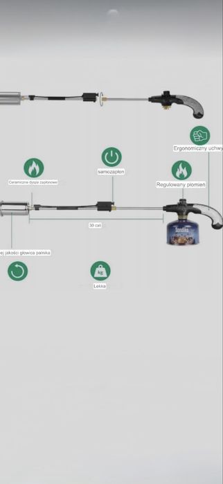 Sondiko wypalarka do chwastów , topi snieg , usuwa farbę itp