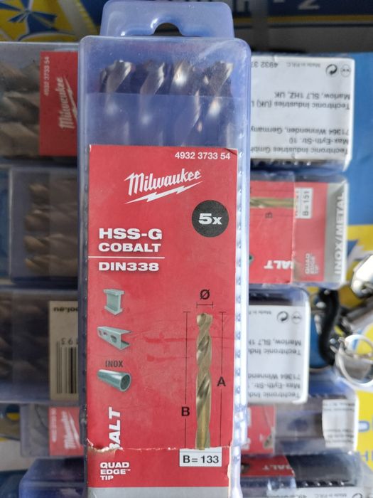Сверло по металлу HSS-Co MILWAUKEE DIN338 (10 )