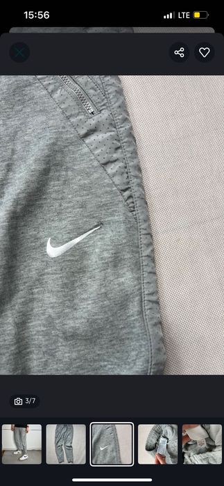 Dresy Nike small logo y2k grey