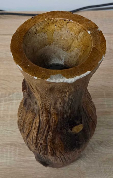 Wazon dekoracyjny PIEŃ DRZEWA 30 cm – ciężki, szklany wkład