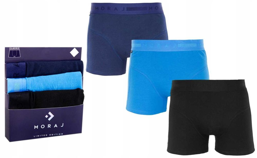 MORAJ bokserki dziecięce bawełna 3-PAK r. 104-110, 116-122