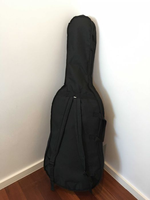 Violoncelo 3/4 – Estado Impecável + Estojo + Arco + Acessórios