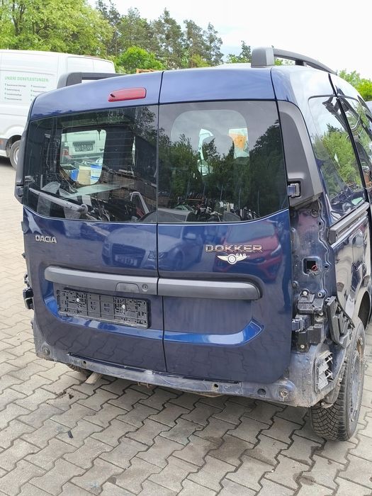 Drzwi tylne lewy prawy tył 2x niebieskie dvd42 dacia dokker 2012–20