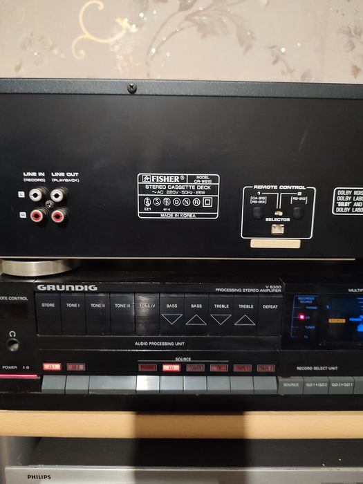 Кассетная дека fisher CR-W915.