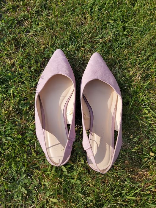 Fioletowe baleriny z paskiem/ 39
