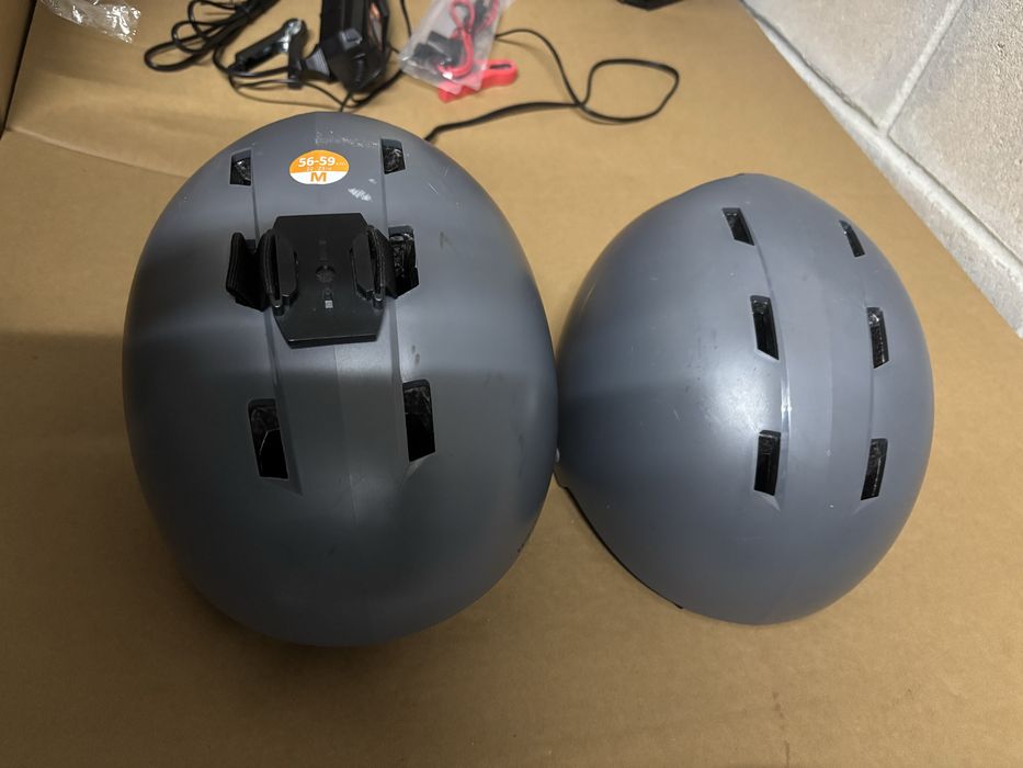 Capacete e oculos ski