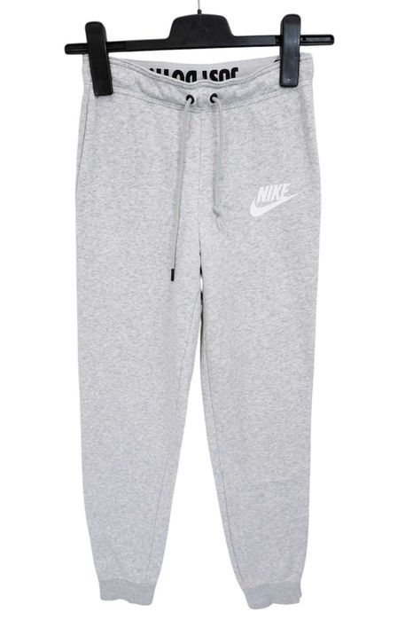 Z45 spodnie dresowe damskie Nike jogger szare wysokie dresy XS 34