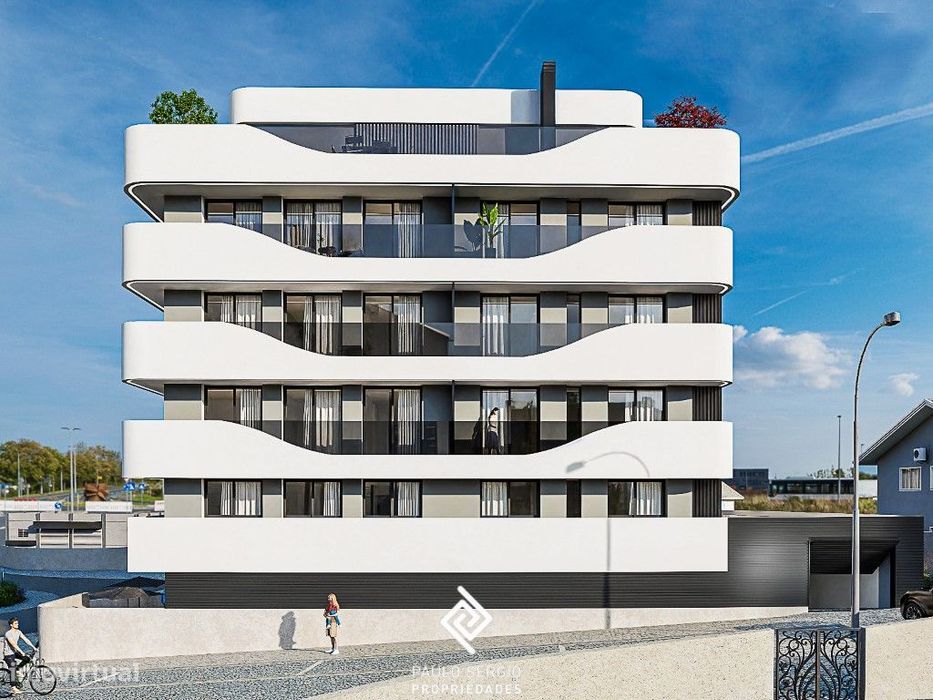Luxuoso apartamento T1 no centro da Trofa