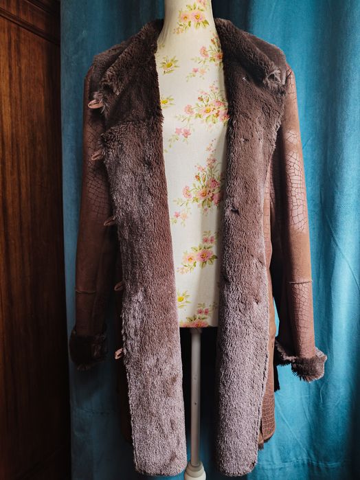 Casaco de imitação de pele