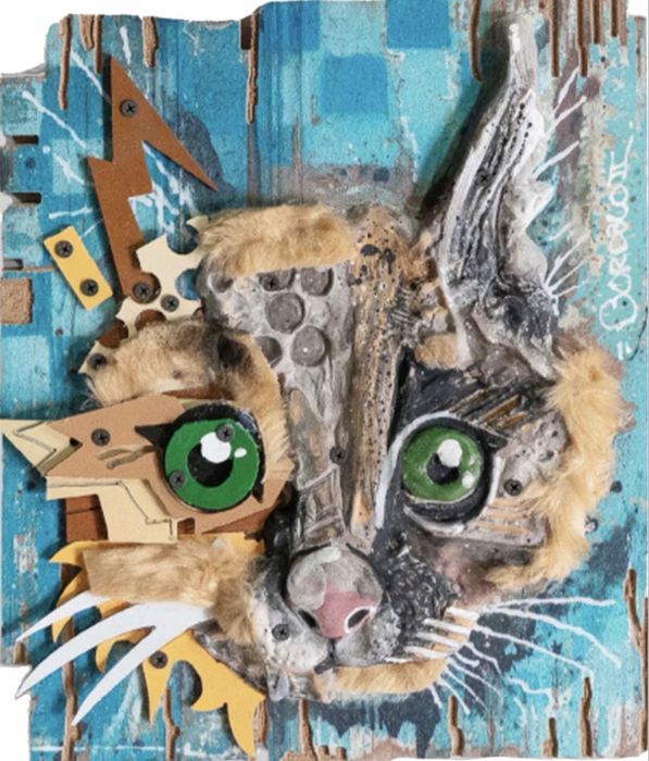 Bordalo II - baby lynx edition