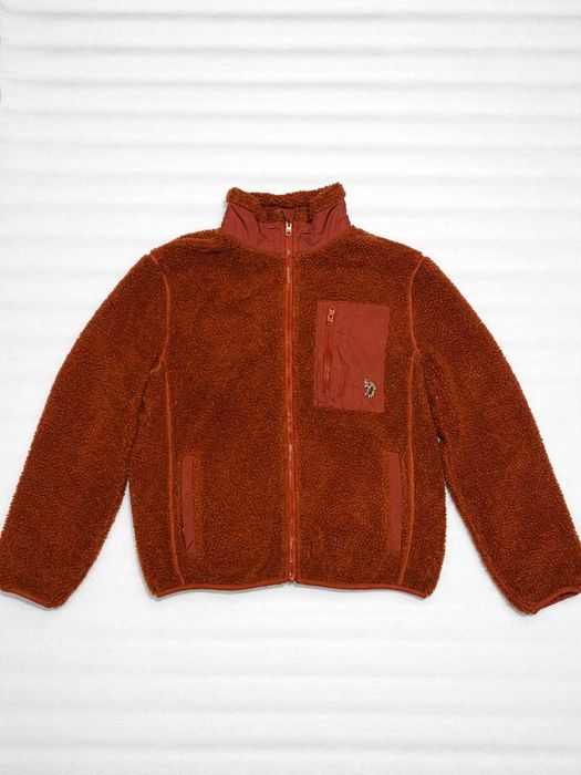 Куртка флісова жіноча U.S. Polo Assn Teddy Fleece Sherpa M оригінал