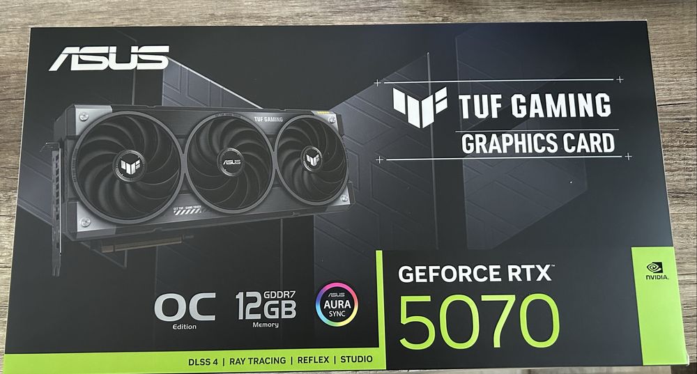Placa Gráfica Asus GeForce RTX 5070 TUF Gaming OC 12GB GDDR7 compra recente