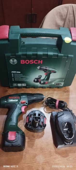 Aparafusadora Bosch PSR 960 (Conversão Lítio)