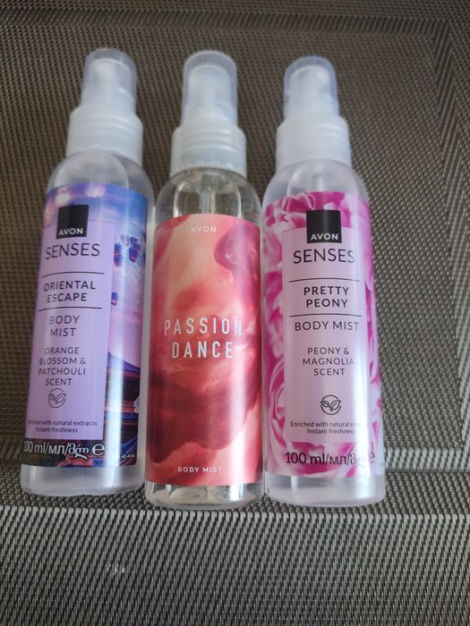 Avon 3 mgiełki zapachowe na upalne dni niwe